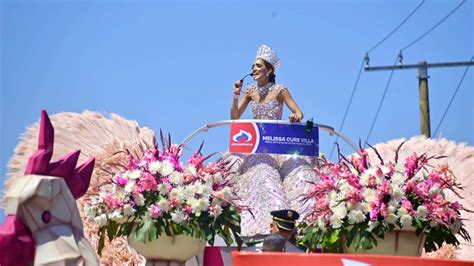 Carnaval De Barranquilla La Reina Melissa Cure Brill En La