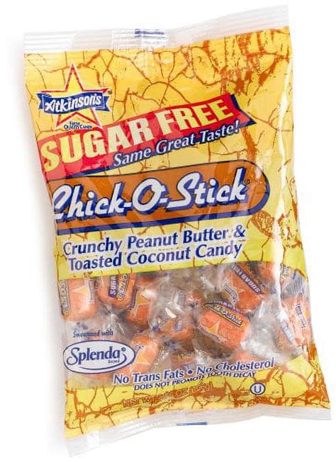 Chick O Stick Candy Sugar Free Peg Bag 375 Oz Case Of 12