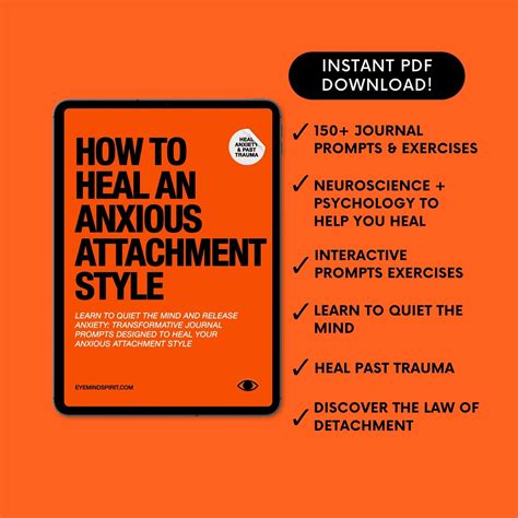 How To Heal An Anxious Attachment Style Self Therapy Journal To