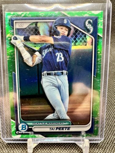 Bowman Chrome Tai Peete Prospects Lunar Glow Refractor Bcp