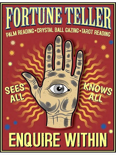 Vintage Fortune Teller Poster