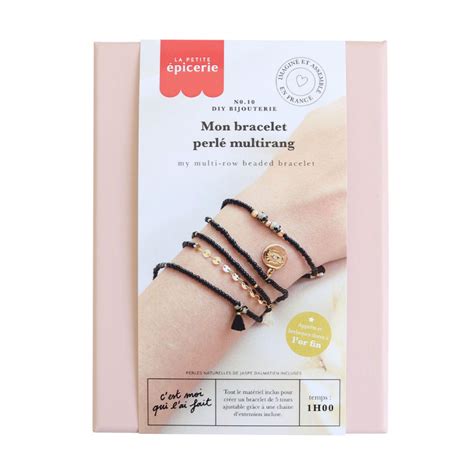 Craquez Pour Ce Kit Diy Et Cr Ez Un Bracelet Perl Multirang Noir