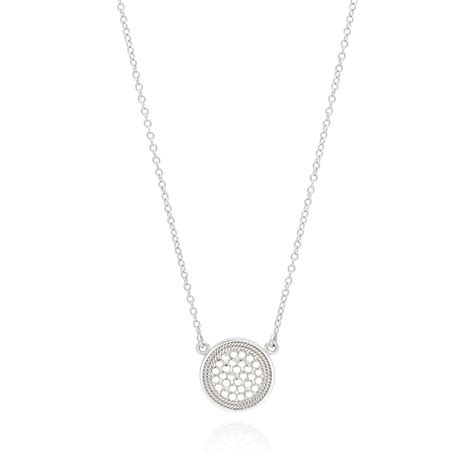 Anna Beck Dotted Disc Necklace Gold Luluandm