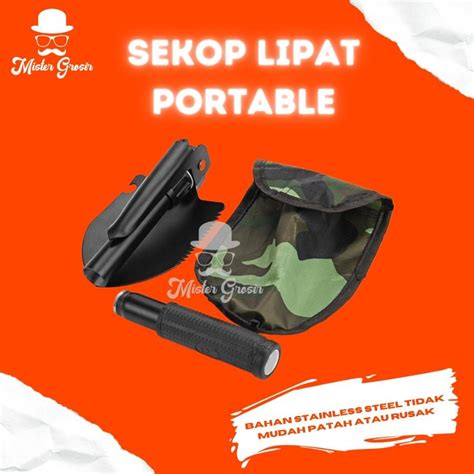 Jual Sekop Pacul Cangkul Mini Lipat Portable Alat Camping Berkebun