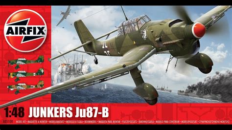 Airfix 1 48 Junkers Ju87 B Stuka In Box Review 7 8 14 YouTube