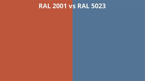 Ral 2001 Vs 5023 Ral Colour Chart Uk