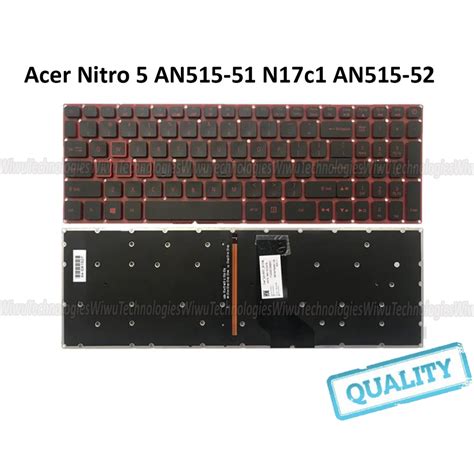 Acer Nitro 5 An515 51 N17c1 An515 52 An515 53 Laptop Keyboard Backlit Shopee Philippines