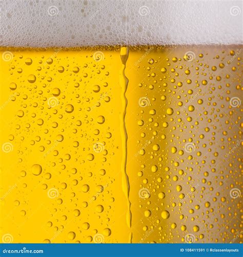 Beer With Drops Of Condensation Stock Image Image Of Alcoholic Light