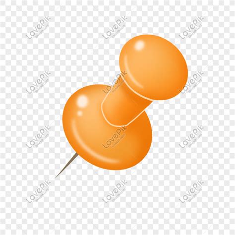 Orange Pushpin Png