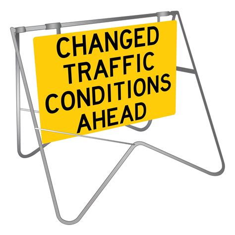 Changed Traffic Conditions Swing Stand Sign Buy Now Discount Safety