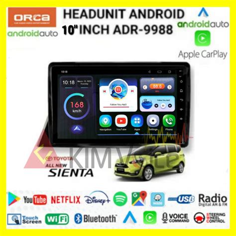 Jual Head Unit Android Orca OEM Sienta 10 Inch Soket Pnp Kota Bekasi