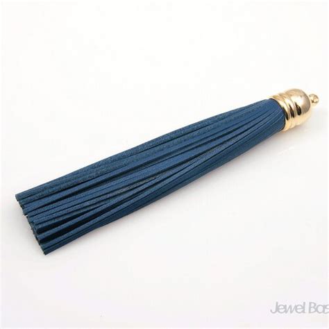 1pcs Black Color Genuine Leather Tassel With Gold Cap Etsy