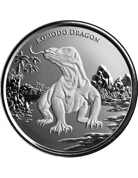 Drago Di Komodo Oz Moneta Argento Tokelau