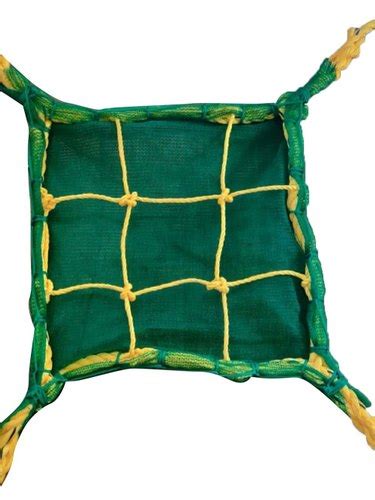 Green Hdpe 11mm 2 Layer Construction Braided Safety Net At Rs 64square