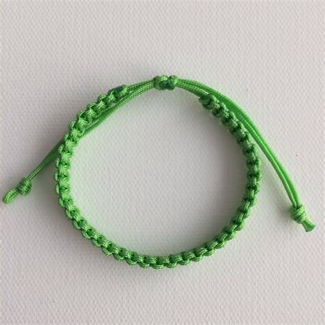 Light Green Cord Bracelet Green String Bracelet Lucky Etsy