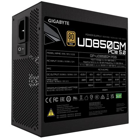 Fuente De Poder Gigabyte UD850GM PG5 De 850W