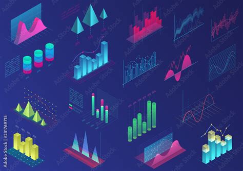 Set Of Vivid Colorful Infographic Elements For Ui Design Presentation