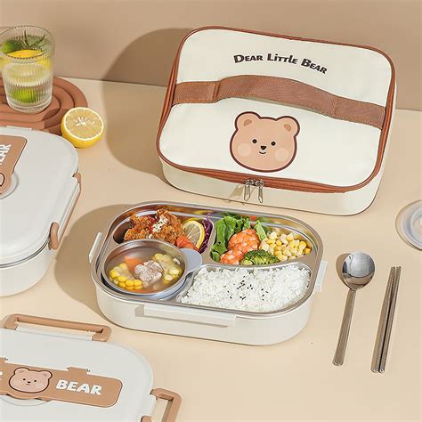 Cute Lunch Boxes Bento Box Lunch Kawaii Bento Kawaii Food Insulated