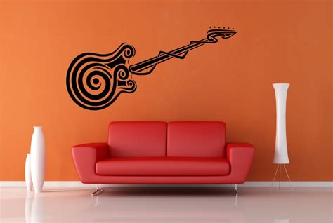 StickONmania.com | Vinyl Wall Decals | Abstract Guitar Design Sticker