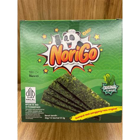 Norigo Seaweed Perisa Original 36g Shopee Malaysia