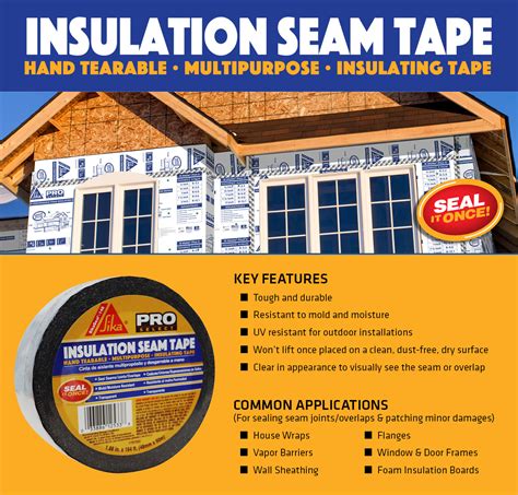 In X Ft Clear Insulation Seam Tape Sika