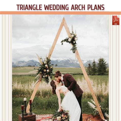 Triple Triangle Wedding Arch DIY Plans Triple Wedding Arbor Australia