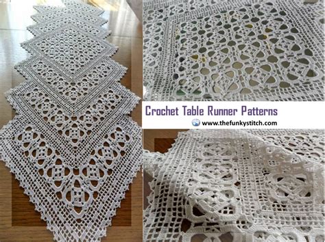 Filet Crochet Patterns For Table Runners 730