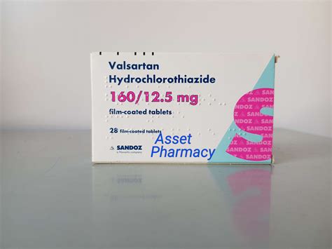 Valsartan HCT 160mg 12 5mg Tablets 28 Tablets Asset Pharmacy