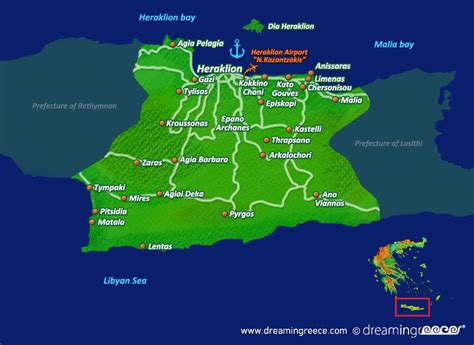 Heraklion Crete Map