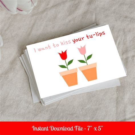 Valentine's Day Card Puns Printable Card Instant Download for Her for ...