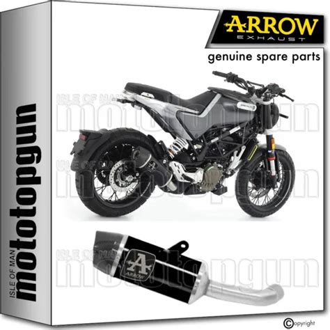 ARROW EXHAUST O Indy Race Black Aluminium C Husqvarna Svartpilen 125