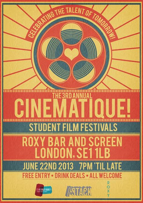 Cinematique Film Festival Poster 2013 By RicGrayDesign On DeviantART