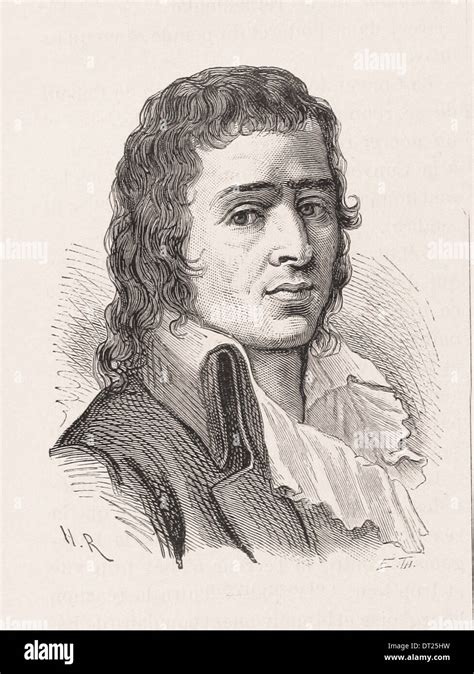 France Portrait Of Babeuf French Engraving Xix Th Century Hi Res Stock