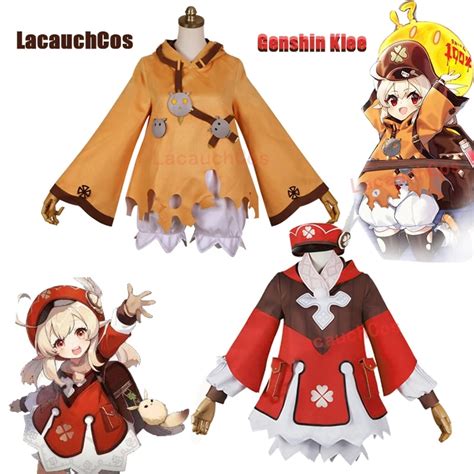 Halloween Costume Genshin Impact Klee Cosplay Girls Exotic Costumes