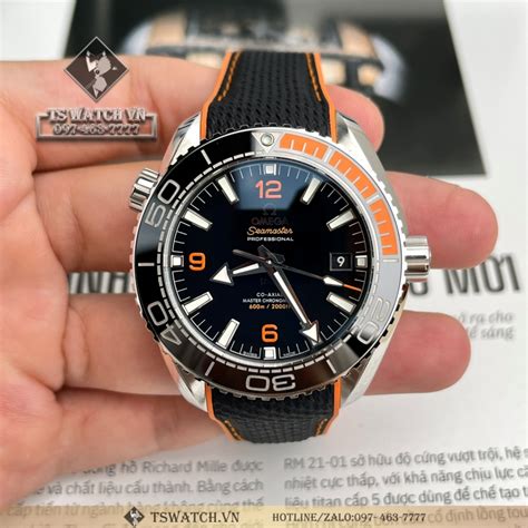 Omega Seamaster Planet Ocean 600M Co Axial 43 5mm Bản Dây Cao Su Mặt