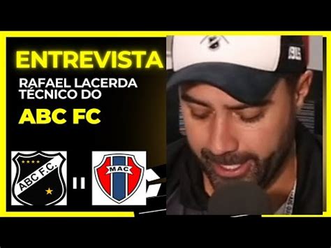 ENTREVISTA Rafael Lacerda técnico do ABC após 2x2 MARANHÃO copa do