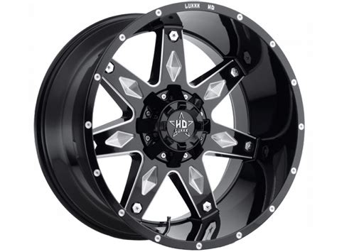 Luxxx Hd Milled Gloss Black Lhd Wheels Realtruck