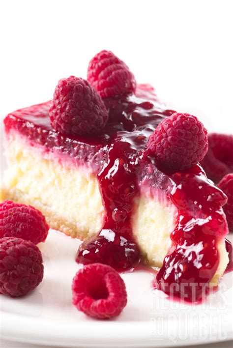 Gâteau Au Fromage Facile Et Rapide Et Son Coulis De Framboise