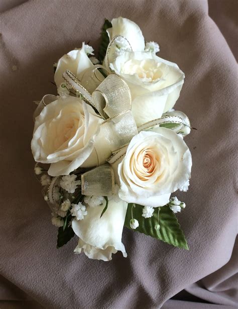 Ruth Messmer Florist White Rose Corsage In Fort Myers Fl Ruth