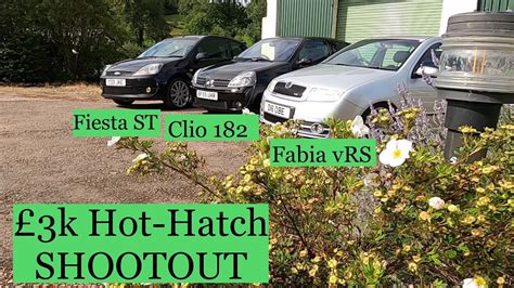 3k Hot Hatch Shootout Ford Fiesta ST150 V Renault Clio182 V Skoda