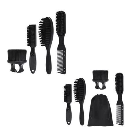 Ensemble Brosse De Barbier Et Peigne De Barbier Brosse Barbe Pour