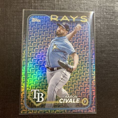 Topps Series Aaron Civale Easter Holiday Foil Sp Rays Ebay