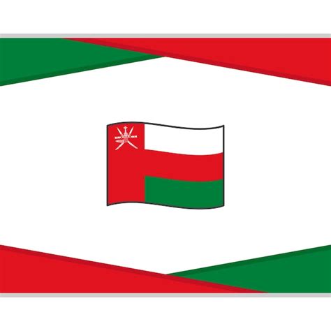 Premium Vector Oman Flag Abstract Background Design Template Oman