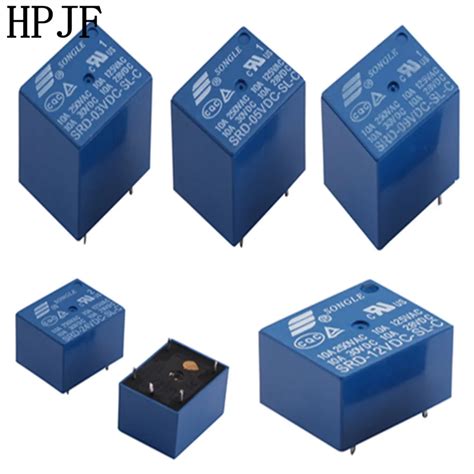 5PCS Relays SRD 03VDC SL C SRD 05VDC SL C SRD 06VDC SL C SRD 09VDC SL C