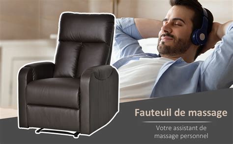 Fauteuil De Massage Relaxation électrique Chauffant Inclinable