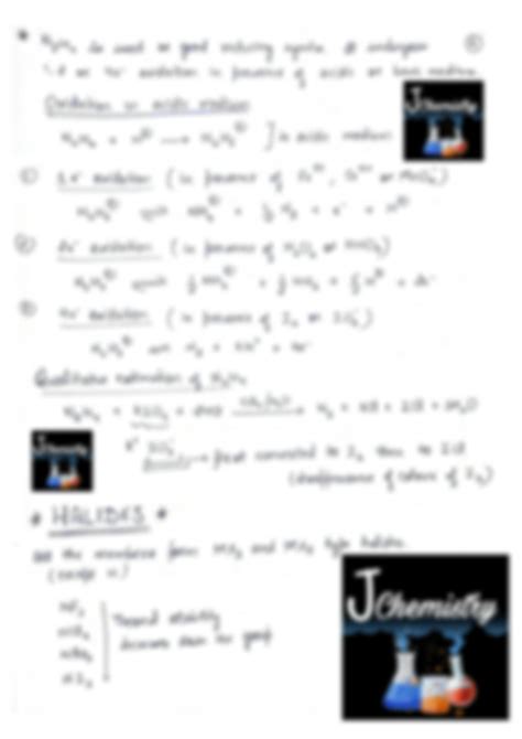 SOLUTION: Inorganic chemistry periodic table group 15 notes - Studypool