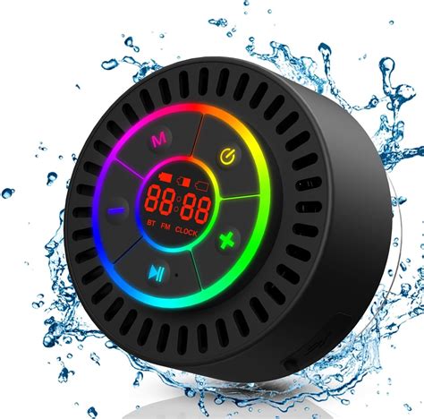 Leicke Enceinte Bluetooth Portable Tanche Haut Parleur De Douche Sans