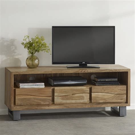 Solid Wood Tv Stand, Solid Wooden and Metal Tv Stand , Farmhouse Media Console , Rustic Tv Stand ...