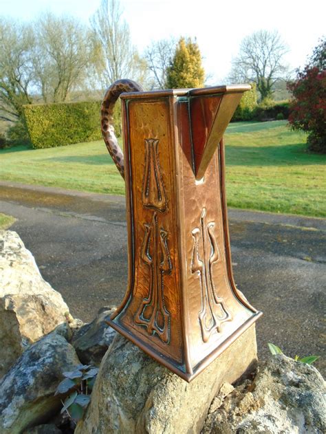 Antiques Atlas Rare Arts Crafts Copper Jug F J Pool