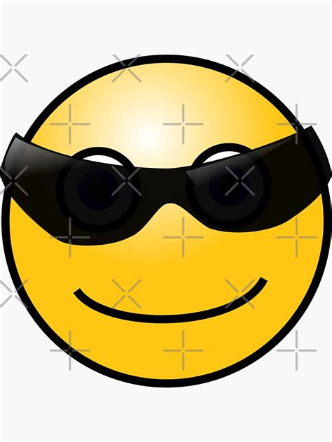 "Cool Shades Emoji Design" Sticker for Sale by GamesandMovies | Redbubble